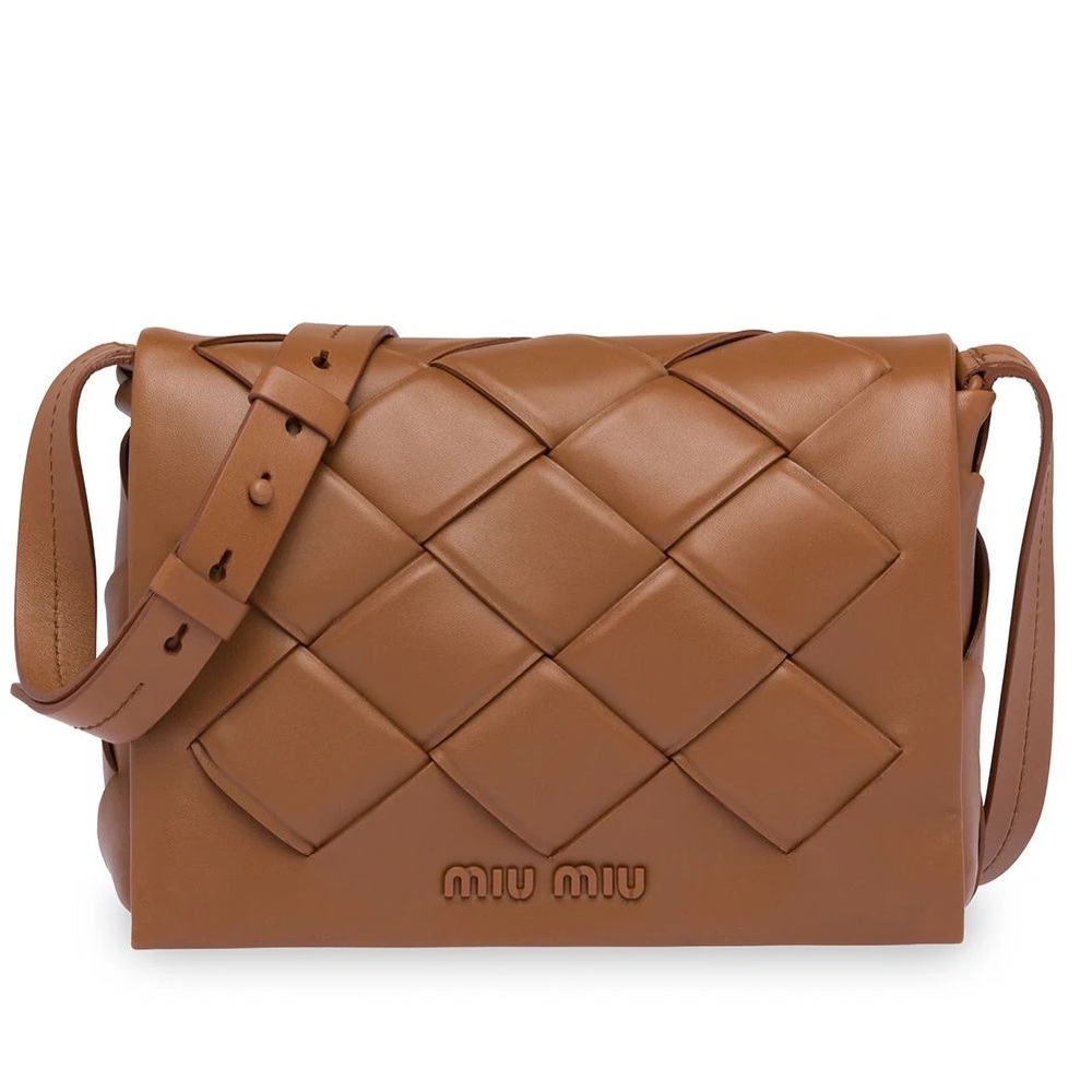 Miu Miu Woven Leather satchel RARE